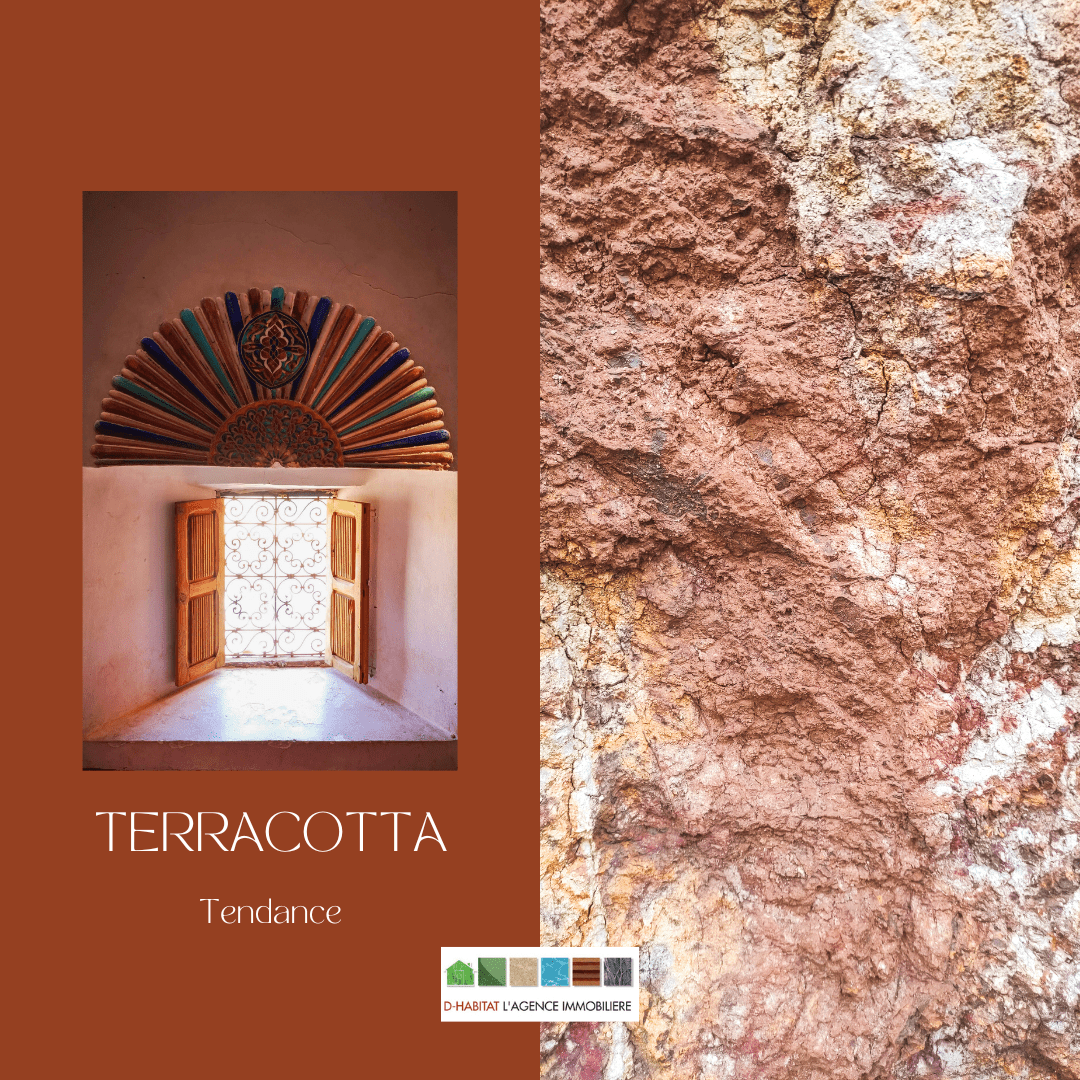Misez sur la tendance Terracotta ! En home staging, le choix des couleurs est un élément clé pour créer une atmosphère accueillante et attirer des acheteurs potentiels.