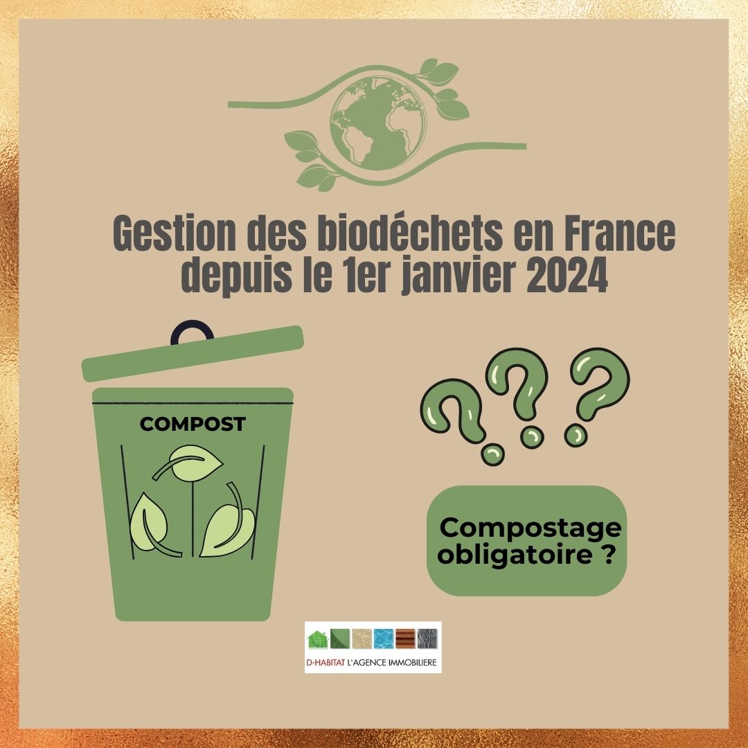 Gestion ds biodéchets en France depuis janvier 2024. Compostage Obligatoire.