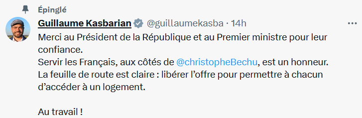 Découvrez Guillaume Kasbarian, le nouveau ministre du Logement en France, chargé de relever les défis d'une crise immobilière sans précédent.